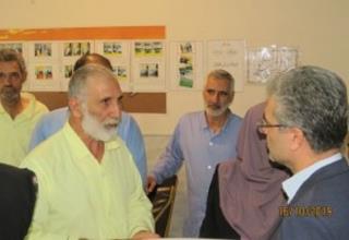 دیدار دستیار ویژه رئیس بنیاد شهید با جانبازان بیمارستان نیایش