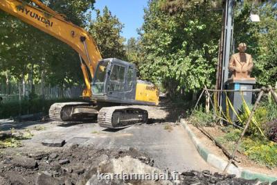 پیشرفت ۶۶ درصدی راه اندازی زیرگذر چهارراه گلوبندك به مترو پانزده خرداد