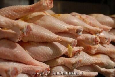 قیمت اجزا و قطعات گوشت مرغ در میادین میوه و تره بار تهران