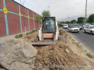 راه اندازی 56 هزار متر مربع معابر جدید در غرب تهران