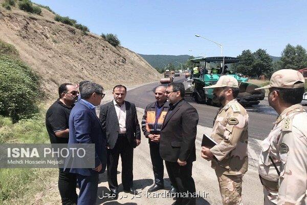 شروع آسفالت ۳۰ کیلومتر از جاده گردنه حیران
