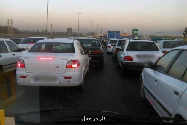 مسدود شدن جاده اصلی ورامین به تهران در روز تعطیل