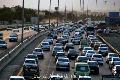ترافیك نیمه سنگین در هراز و چالوس