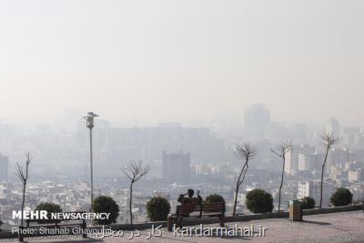ادامه روند پایداری جوی و آلودگی هوا در كلانشهرها